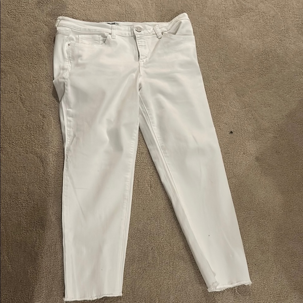 William Rast White Cropped Ankle Jeans